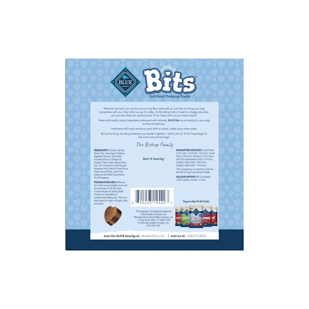 Blue Buffalo Blue Bits Natural Soft Moist TO GO Chicken Recipe