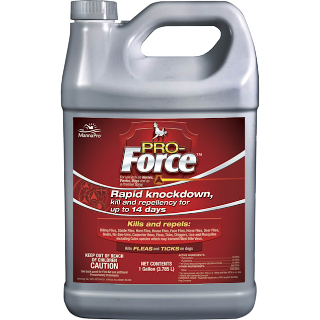 Pro-Force Rapid Knockdown Fly Repellent Spray for Horses, 128 fl. oz. - Carousel image #1
