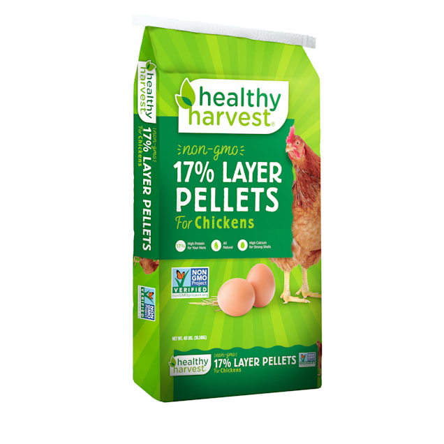 Healthy Harvest 17% Non-GMO Layer Mini Pellets for Chickens, 40 lbs. - Carousel image #1