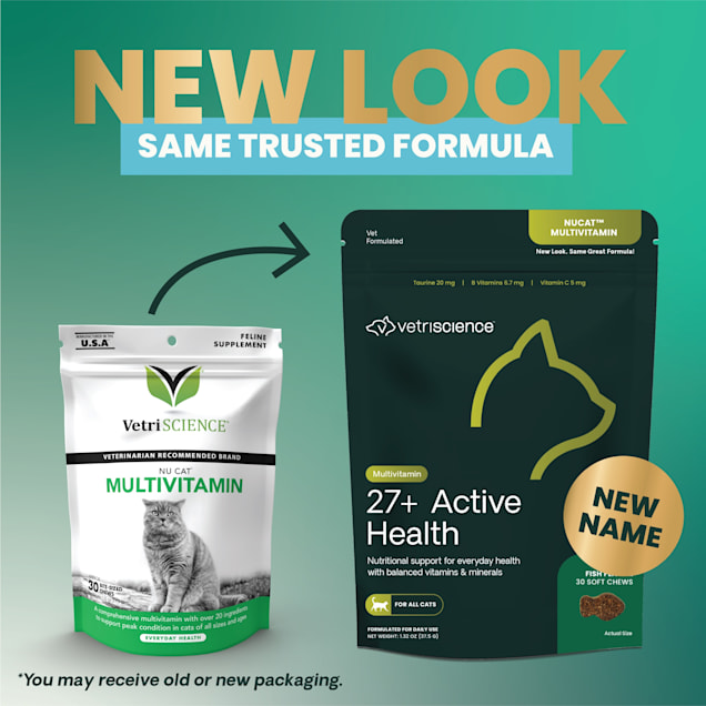 VetriScience NuCat Multivitamin Everyday Health Bite-Sized Fish