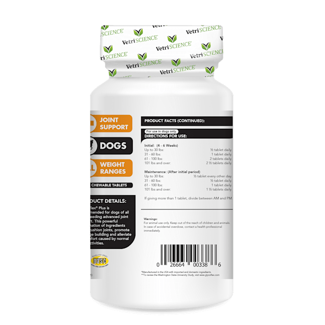 VetriScience GlycoFlex Plus Joint Support Chicken Flavor Dog