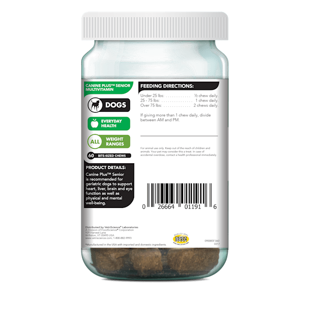 VetriScience Canine Plus Senior Multivitamin 60 Chews