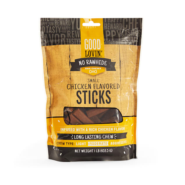 Good Lovin' Rawhide Free Small Chicken Stick for Dogs, 16 oz. Petco