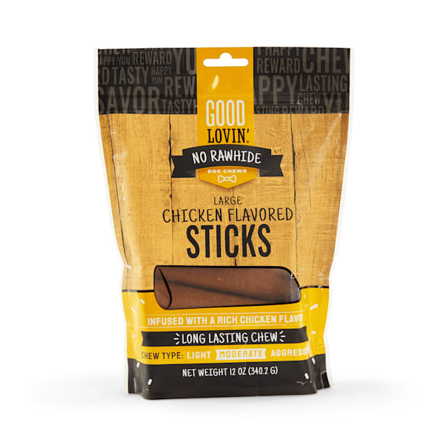 Good Lovin' Rawhide Free Large Chicken Stick for Dogs, 12 oz. Petco