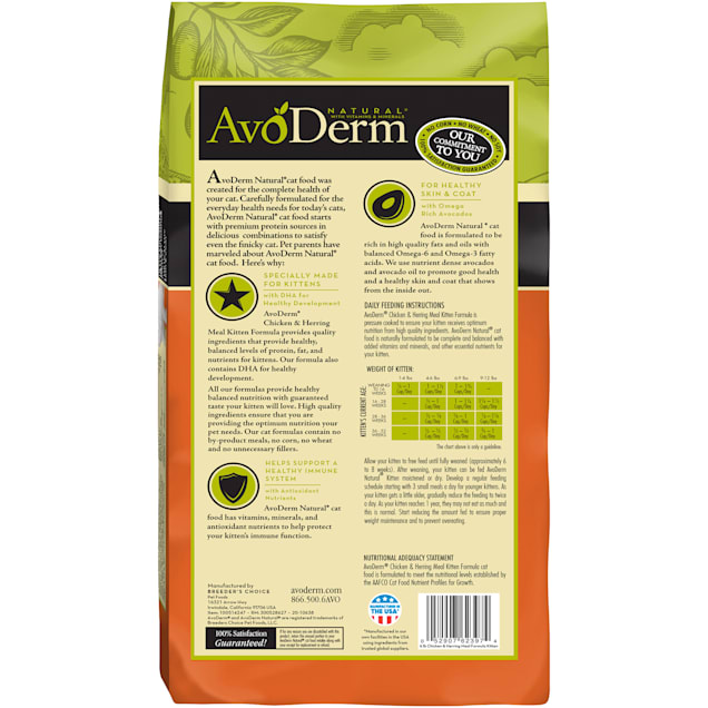 Avoderm cat store food reviews
