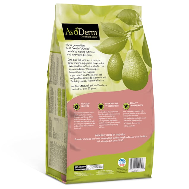 AvoDerm Grain Free Salmon and Vegetables Dry Dog Food 4 lbs. Petco