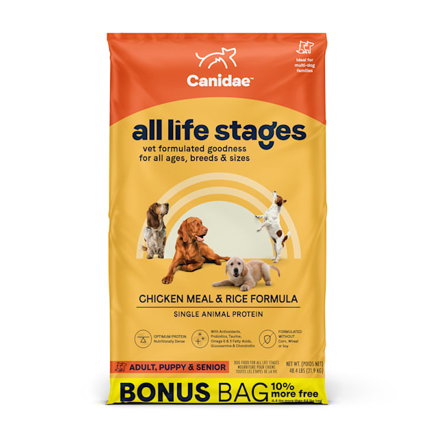 Canidae All Life Stages Chicken Meal & Rice Formula Dog Food, 48.4 lbs. - Carousel image #1