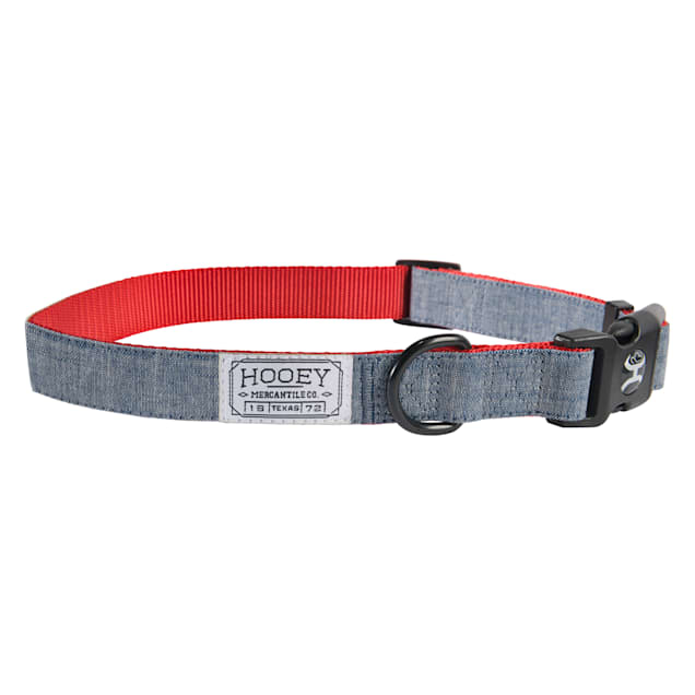 Hooey Denim/Red Mercantile Dog Collar, Medium Petco