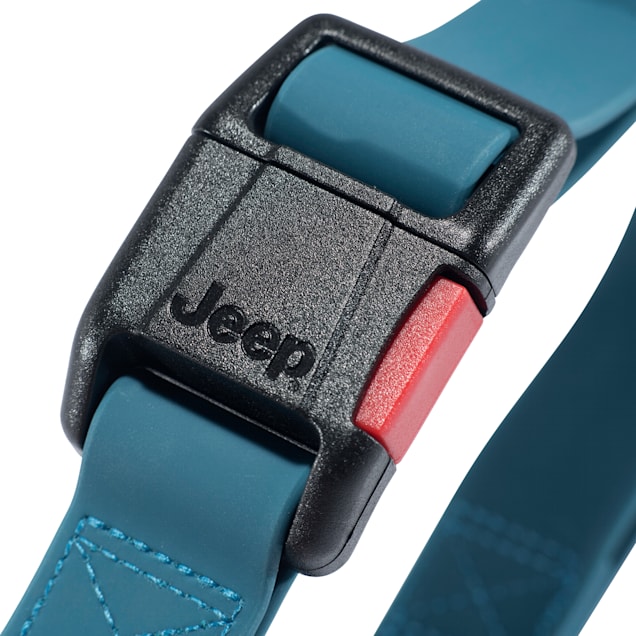 Jeep Slickrock Medium Blue Dog Collar Dual D Rings
