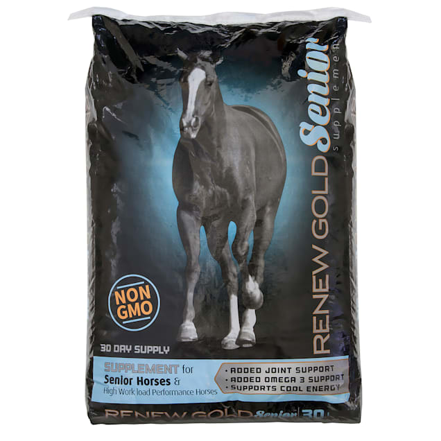 Manna Pro Renew Non GMO Senior Pellet Gold Supplement for Horses, 30 lbs. - Carousel image #1