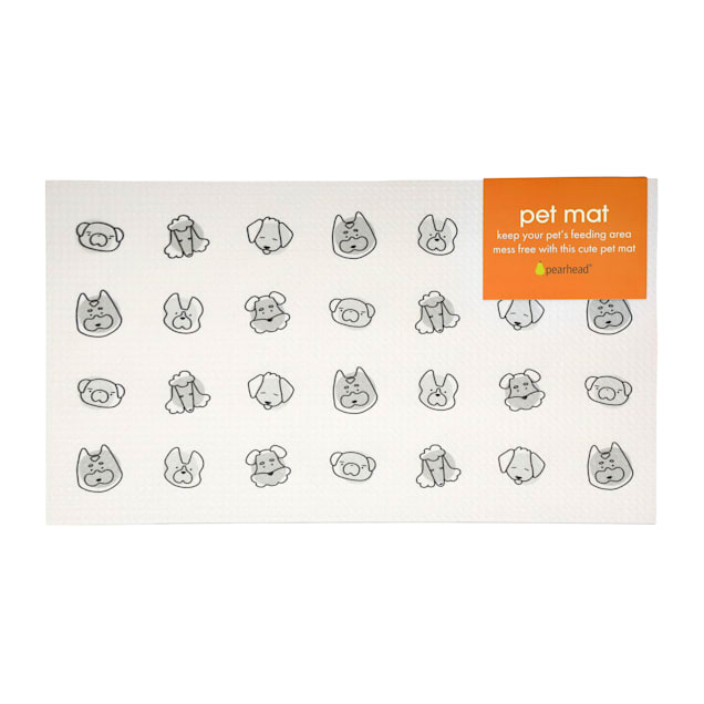 Pearhead Pet Anti Slip Food and Water Mat for Dogs 21