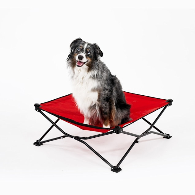 Coolaroo Red On the Go Elevated Pet Bed 30