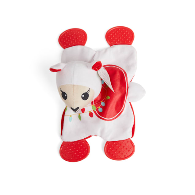 More and Merrier Plush Llama Paddlefeet Dog Toy, Medium - Carousel image #1