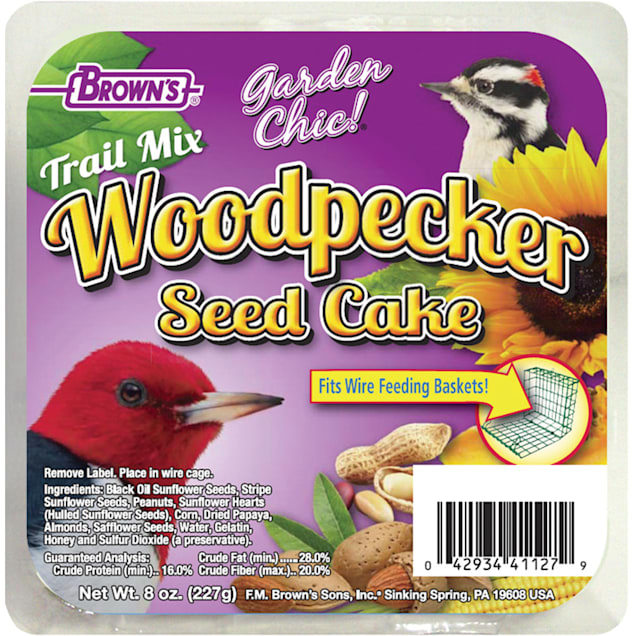 FM Browns Garden Chic! Woodpecker Seed Cake, 8 oz. - Carousel image #1