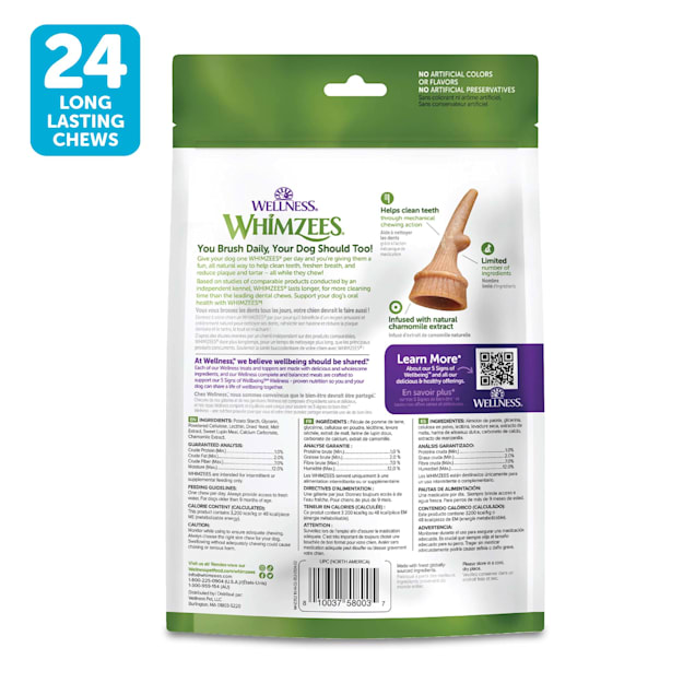 Whimzees dog top chews ingredients