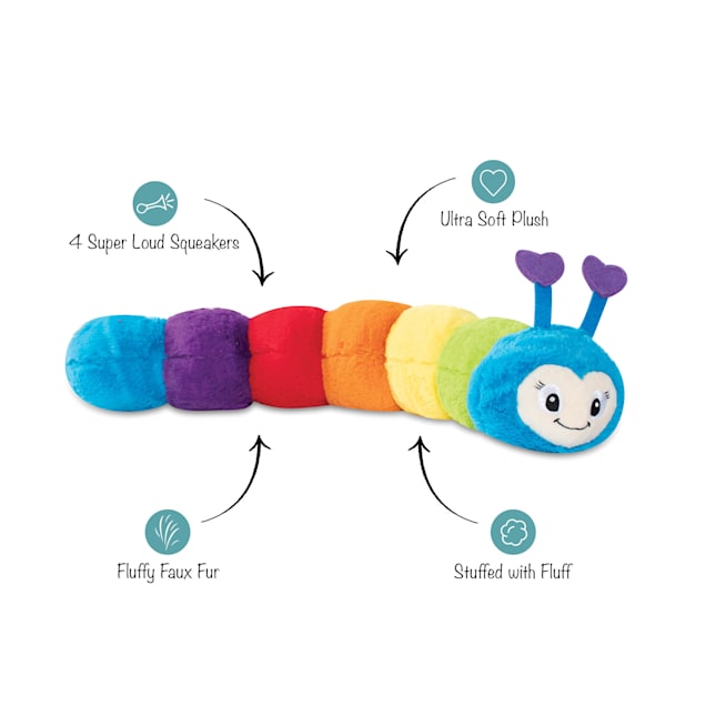 Giant caterpillar top dog toy