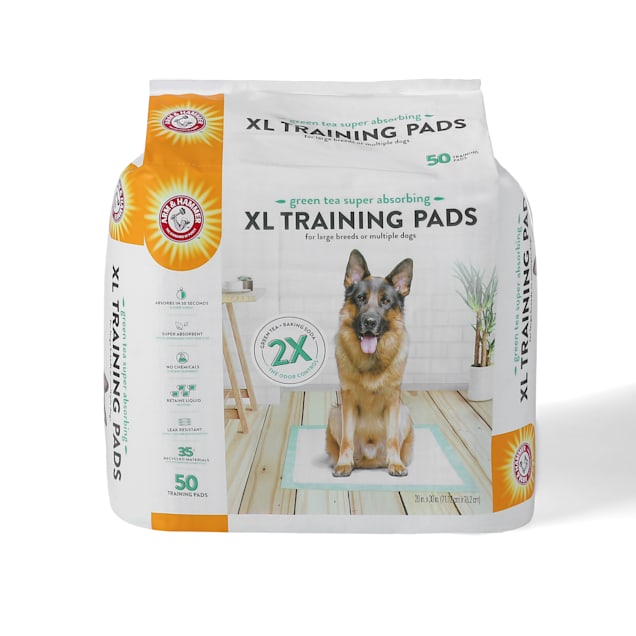 Arm Hammer Green Tea X Large Pet Training Pads for Dogs Count