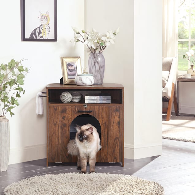 Corner litter box furniture hot sale