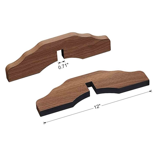 UniPaws Walnut Support Feet for Extra Wide 6 Panel Pet Gate 12
