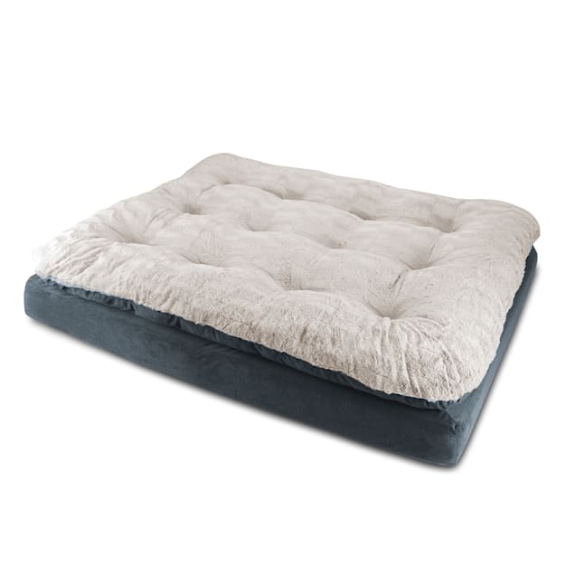 Canine Creations Orthopedic Plush Large Dog Bed Blue