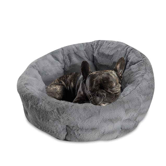 Silver dog bed hotsell
