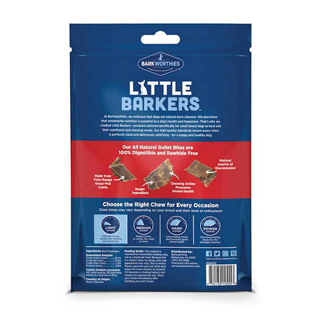 Barkworthies Dog Gullet Bites 5 oz