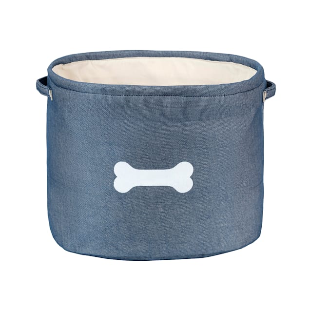 Park Life Designs Capri XL Blue Pet Toy Storage Basket from Petco