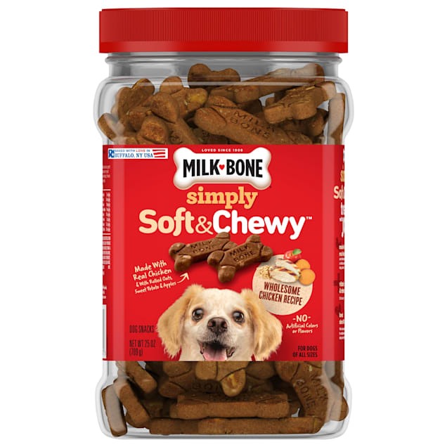 Milk-Bone Simply Soft & Chewy Wholesome Chicken Recipe Dog Treats, 25