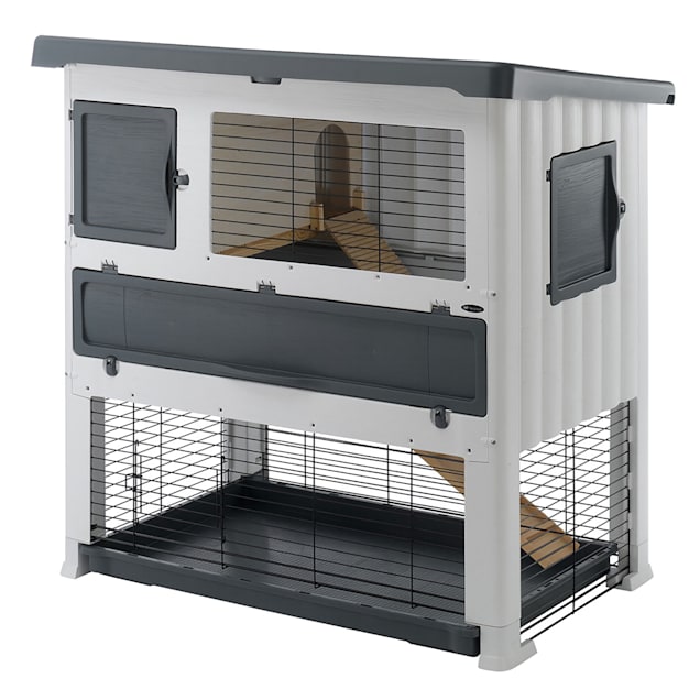 Ferplast Krolik 120 Plus Grandlodge Rabbit Habitat Cage and Run, H |