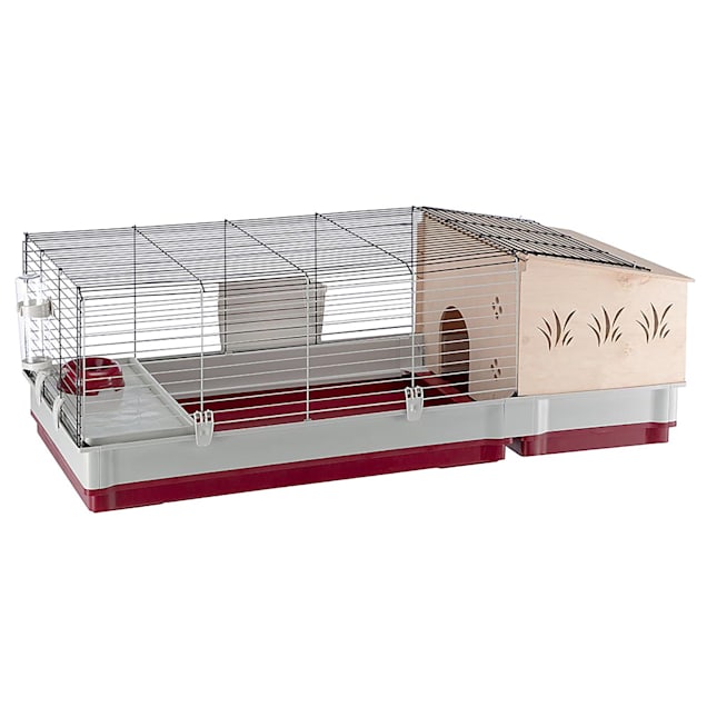 Ferplast Krolik Rabbit Habitat 140 Plus Cage with Accessories, 19.65" H - Carousel image #1