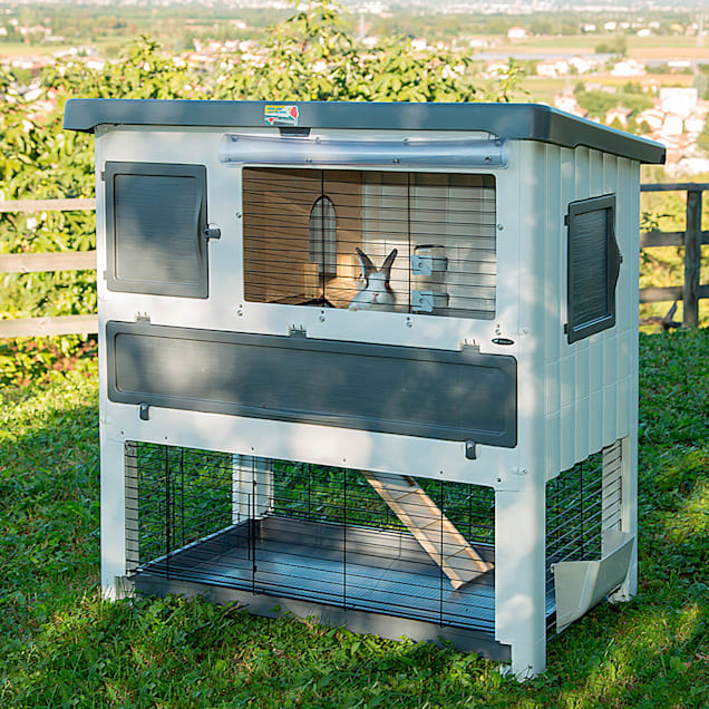 Ferplast Krolik 140 Plus Grandlodge Rabbit Habitat Cage and Run