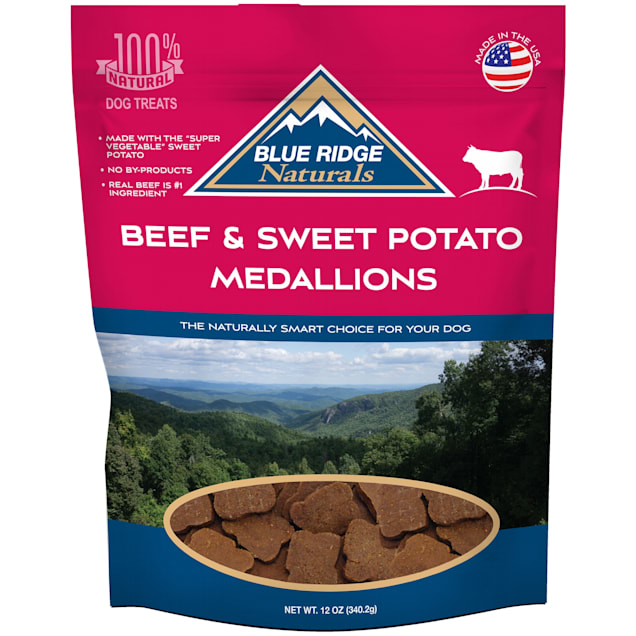 Blue Ridge Naturals Beef & Sweet Potato Medallions Dog Treats, 12 oz. - Carousel image #1