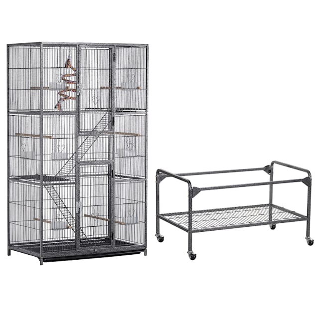 Papa Pad Convertible Top Small Bird Cage, Small Bird Cages, Parakeet Bird  Cages, Bird Cages