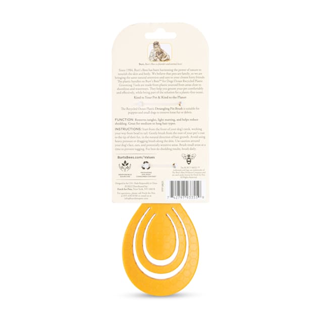 Burt s Bees for Pets Ocean Bound Recycled Plastic Detangling Pin