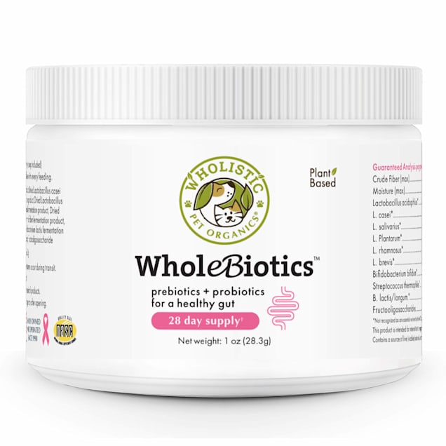 Wholistic Pet Organics WholeBiotic Probiotic Support for Dogs and Cats
