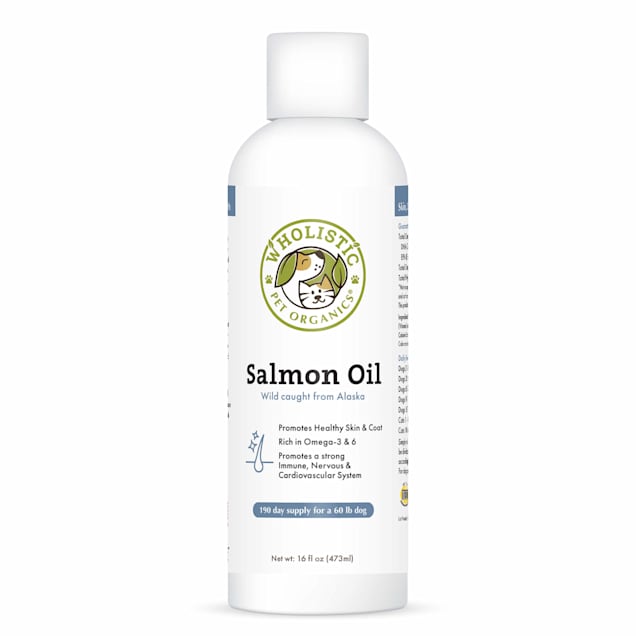 Wholistic Pet Organics Wild Salmon Oil Omega Support for Dogs and