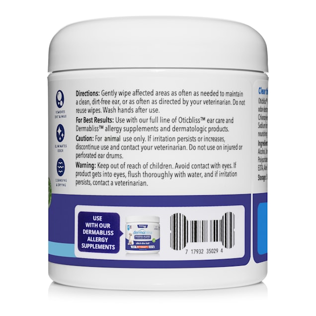 Oticbliss Advanced Cleaning Ear Wipes 100 ct