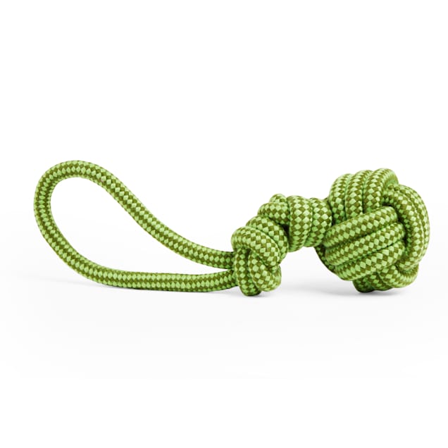 Paracord dog toy top