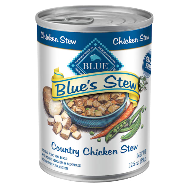 Blue Buffalo Blue's Stew Country Chicken Stew Adult Canned Dog Food, 12.5 oz., Case of 12 - Carousel image #1