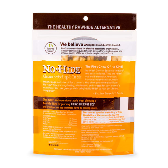 Earth Animal No Hide Stix Chicken Recipe Natural Long Lasting
