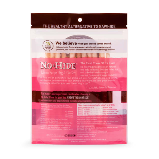 Earth Animal No Hide Stix Salmon Recipe Natural Long Lasting