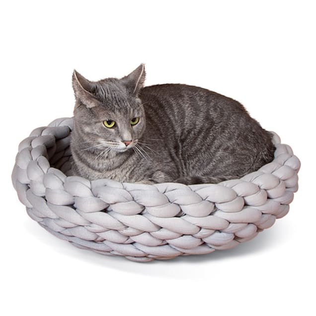K&H Gray Knitted Pet Bed, 17 L X 4 W