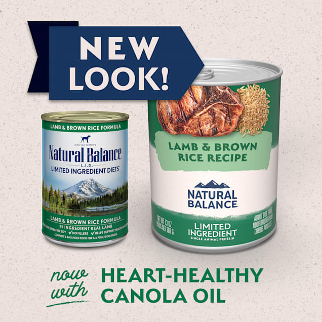 Natural balance limited ingredient dog food lamb and rice outlet