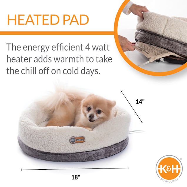 Heated dog bed store