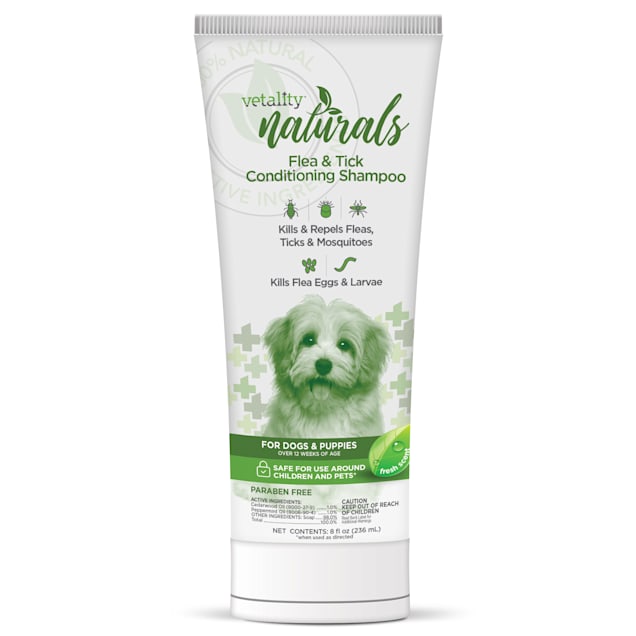 Vetality Naturals Flea & Tick Conditioning Shampoo for Dogs, 8 fl. oz. - Carousel image #1