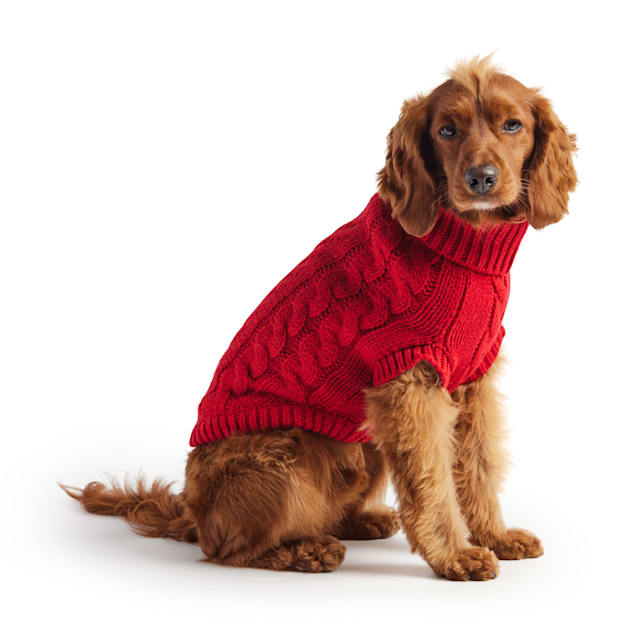 GF Pet Red Chalet Dog Sweater, X-Small | Petco