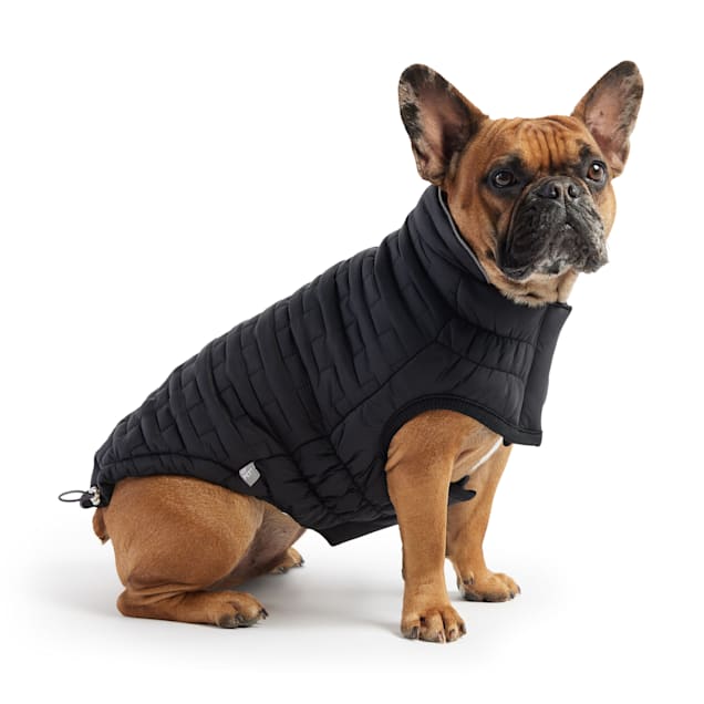 GF Pet Black Reversible Elasto-Fit Chalet Dog Jacket, XX-Small - Carousel image #1