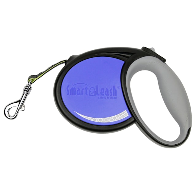 Pet Product Innovations Blue Auto-Lock Retractable Smart Dog Leash, Small - Carousel image #1