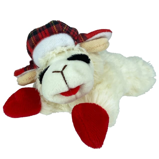 Christmas lamb chop dog toy top