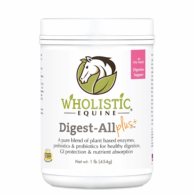 Wholistic Pet Organics Equine Digest All Plus Digestive Hindgut Support for Horses Supplement 1 lb